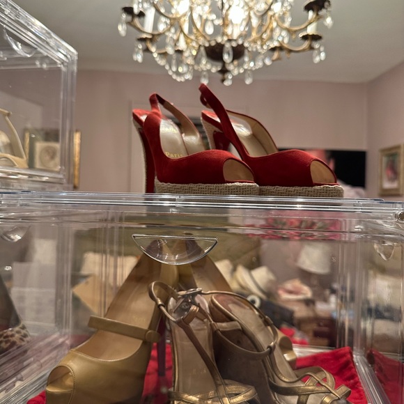 Louboutin SIGNED! high heel sandals 36 1/2 - Picture 11 of 13